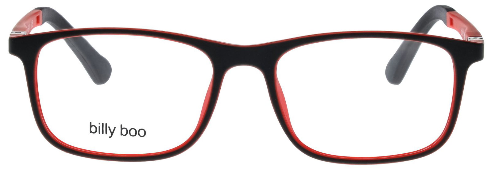zu sehen ist die Korrektionsbrille für Kinder von Abele Optik in der Farbe schwarz matt/orange.